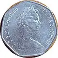 50p-Münze von 1969