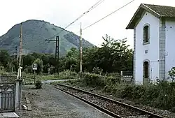 Bahnübergang bei Lurbe-Saint-Christau (1988)
