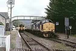 Zugkreuzung in Strathcarron, 1989