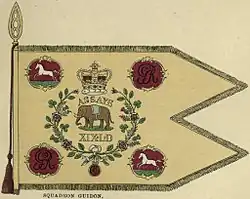 Regimental Guidon der 19th Light Dragoons