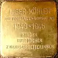 Stolperstein am „Lager Köhler“ der Rheinmetall-Borsig AG