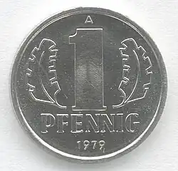 Vorderseite 1 Pfennig
