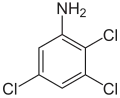 Struktur von 2,3,5-Trichloranilin