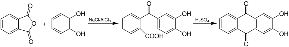 Synthese von 2,3-Dihydroxyanthrachinon