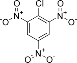 Strukturformel von 2,4,6-Trinitrochlorbenzol