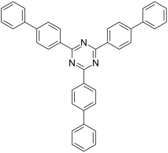Strukturformel von Trisbiphenyltriazin