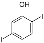 Struktur von 2,5-Diiodophenol