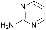 Strukturformel von 2-Aminopyrimidin