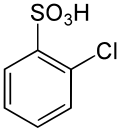 Struktur von 2-Chlorbenzolsulfonsäure