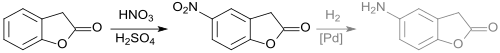 5-Nitro- und 5-Amino-2-Cumaranon