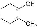 Strukturformel von 2-Methylcyclohexanol