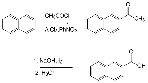 Synthese von Naphthoesäure