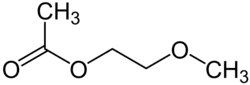 Strukturformel von 2-Methoxyethylacetat