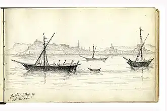 2. April 1876. Licata. Hafen