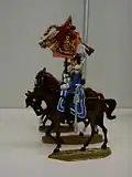 Zinnfigur Standarte 3. Reiter-Regiment