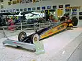 TF-Dragster des einzigen deutschen Top-Fuel-Piloten und FIA-Champions 1997 Rico Anthes im Museum Sinsheim.