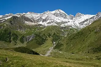 Piz Sardona vom Calfeisental aus gesehen