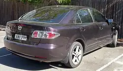 Mazda 6 GG1 (2005–2007), Kombilimousine „Sport“, Heckansicht