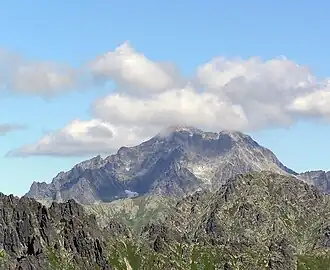 Blick vom Gipfel des Mnich mit Lodowy Szczyt im Hintergrund