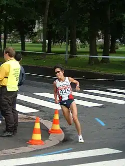 Harumi Hiroyama (beim WM-Marathon 2005) belegte Rang&nbsp;vier