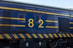 Seitenwand der Tata Steel Nr. 82 (ex-BR 20&nbsp;066)