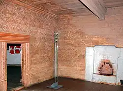 Spätgotische Bohlenstube auf Burg Schönfels