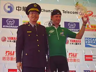 Shawn Milne nach der sechsten Etappe der Tour de Taiwan 2007
