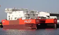 Neubau Stationsschiff Elbe (II) in der Ausrüstung