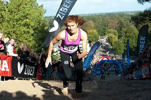 Sandwettlauf auf der Klimduin