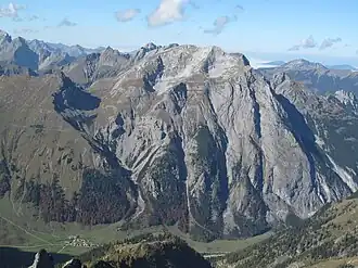 Das Gamsjoch von der Lamsenspitze