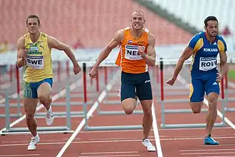 Marcel van der Westen (Mitte) bei der Team-Europameisterschaft 2010 in Budapest