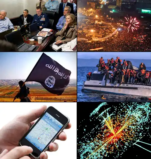 Montage wichtiger Ereignisse der 2010er