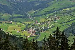 Blick vom Strichboden auf Stein