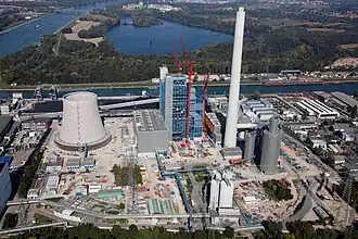 Bauarbeiten 2011, Luftaufnahme von Süden