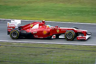 2012: Alonsos Ferrari F2012 mit dem, von fast allen Teams benutzten, neuen „Nasenhöcker“