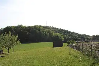 Der Hohle Berg von Engelhardsberg aus gesehen