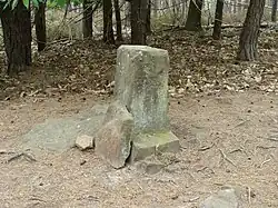 Einer der Grenzsteine