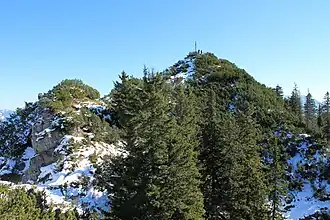 Gipfel des Trainsjochs von Westen