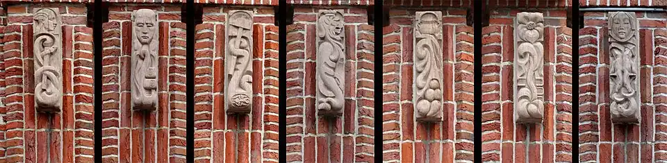 Werke an der Fassade der Rotterdamsche Bank