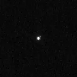 2013 FY27 und sein Begleiter (oben rechts) durch das Hubble-Weltraumteleskop (2018).