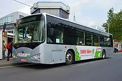 BYD ebus in Bonn, Außenansicht (2013)