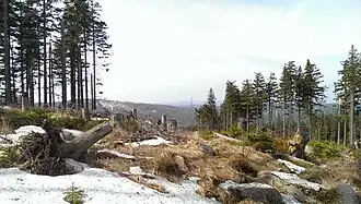 Der Stráž, in Hintergrund die Černá hora