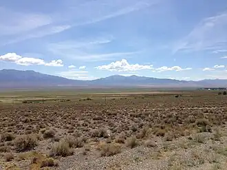 Blick auf den Shoshone Mountain in der Toquima Range