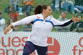 Die Vizeweltmeisterin von 2013 Mélina Robert-Michon errang auch hier&nbsp;Silber