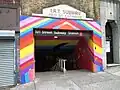 Zugangstunnel 191st Street mit auto­risierter Streetart