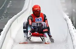 Julian von Schleinitz beim Nationencup 2017/18 in Altenberg