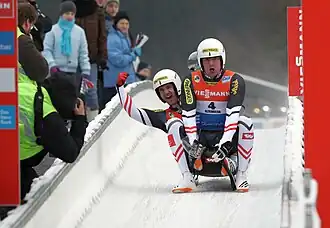 Peter Penz und Georg Fischler (Nationencup Altenberg 2017)