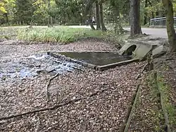 Zulauf des Fischbachs in den Valznerweiher