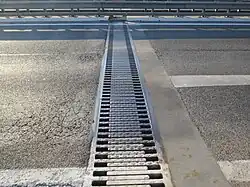 Brückenausgleichselement an der Donaubrücke Krems, Österreich