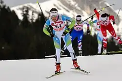 Manca Slabanja beim 10-km-Massenstartrennen in Seefeld 2018